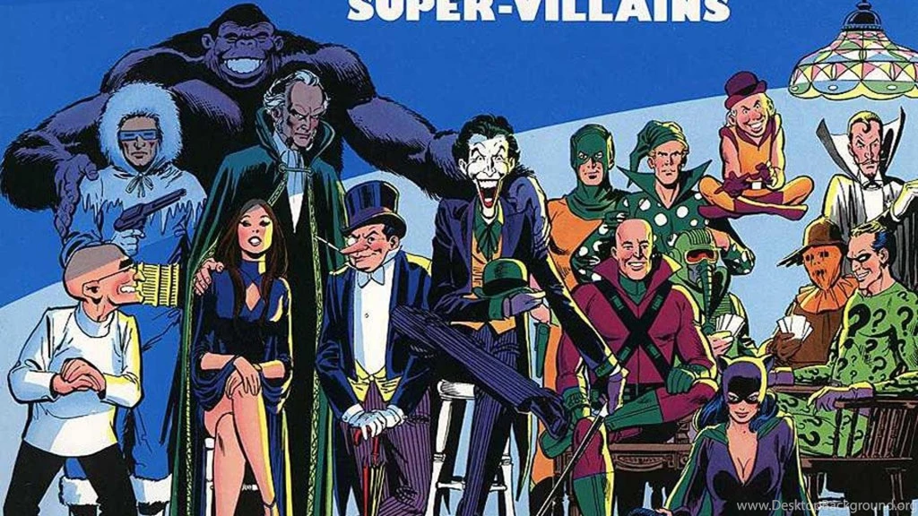 SUPERVILLAINS DC COMICS WALLPAPER   (