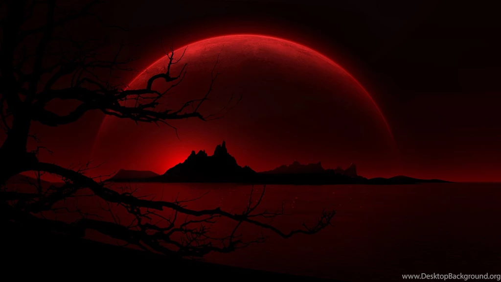 Wallpapers Anne Stokes Blood Red Moon Hd 1920x1080