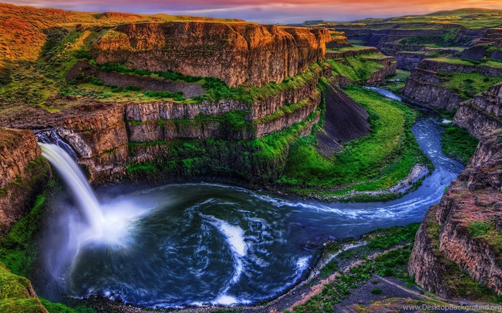 Spectacular Views Of The Waterfall Desktop Wallpapers 12 ...