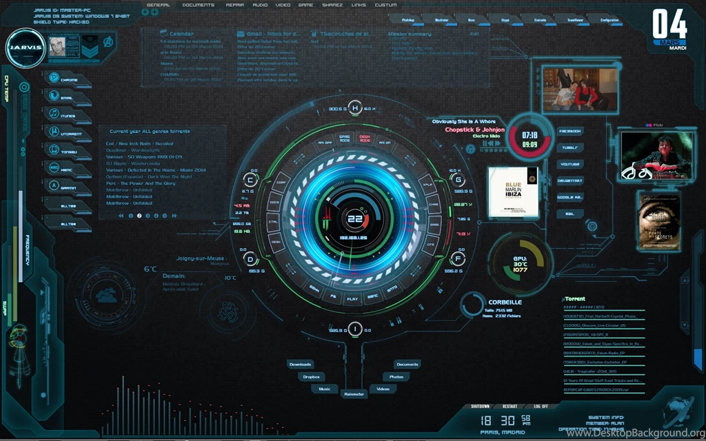 IronMan Jarvis Theme Version 2 By Scrollsofaryavart On DeviantArt
