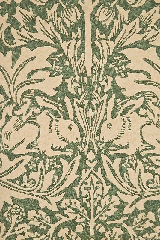 Brer Rabbit Wallpapers In Green On Cream