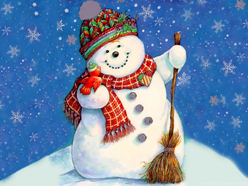 Free Desktop Backgrounds Wallpapers: Beautiful Christmas Snow Man ...