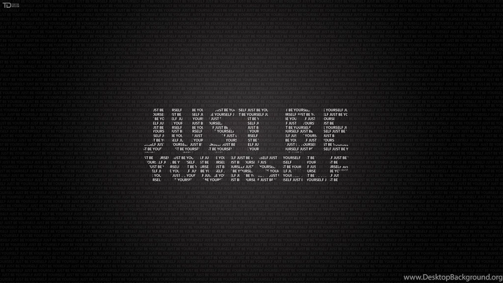 Just Be Yourself Small Quote HD Desktop Photo Backgrounds
