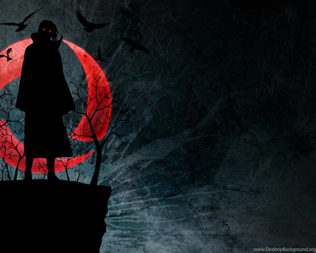 Naruto Uchiha Itachi Sharingan Figure Night