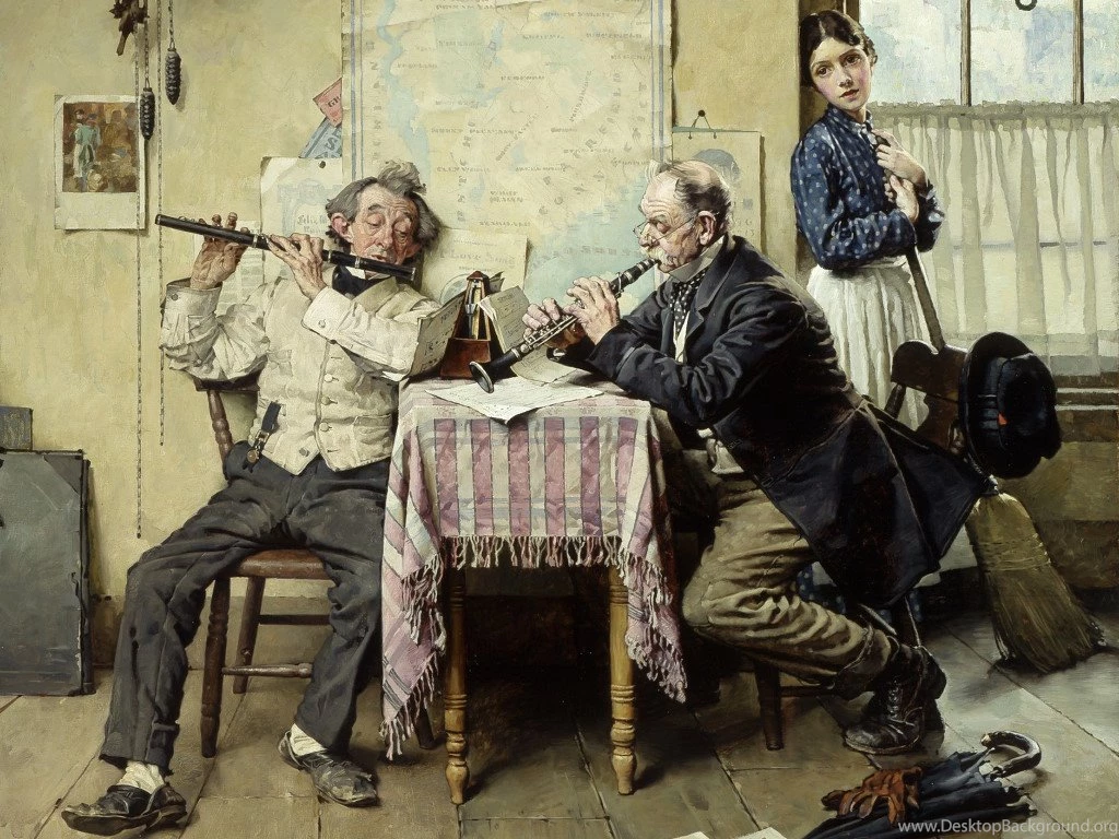 My Free Wallpapers   Artistic Wallpapers : Norman Rockwell   Love Song