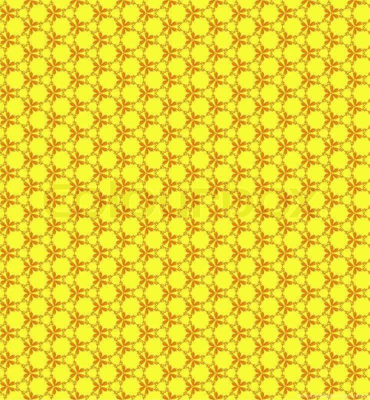 Seamless Wallpapers Pattern On The Yellow Backgrounds