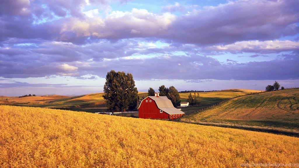 Nature Red Barn Washington Wallpapers