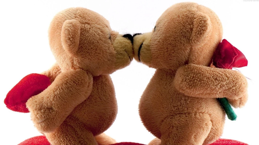 Valentines Day Teddy Bears Kiss Wallpapers   DreamLoveWallpapers