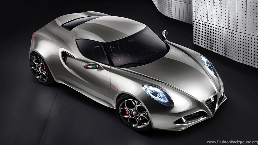 Alfa Romeo 4C Concept Top View Desktop Wallpapers