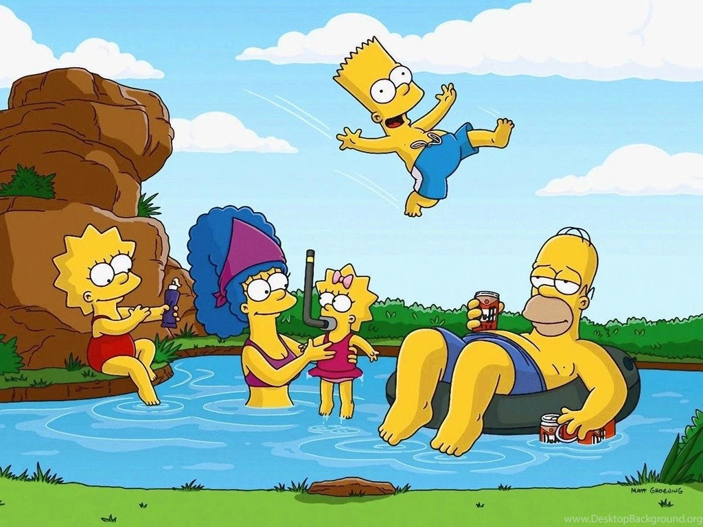 Dan Dare.org The Simpsons Wallpapers (1024 X 768 Pixels)