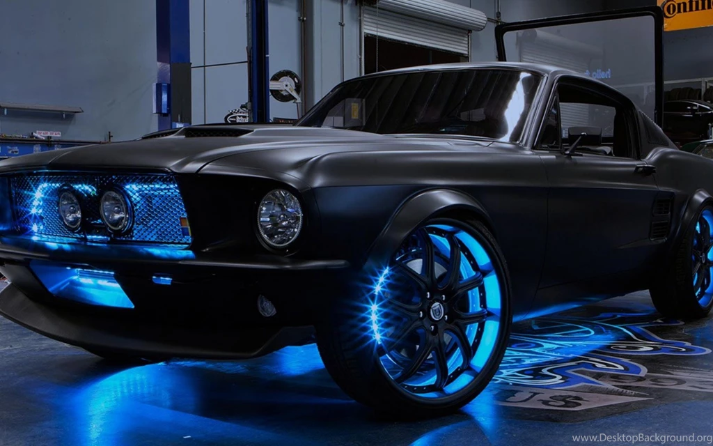 Wallpapers West Coast Custom Black Cars Ford Mustang Customs Free ...