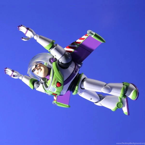 Buzz Lightyear Flying Scene Wallpaper.