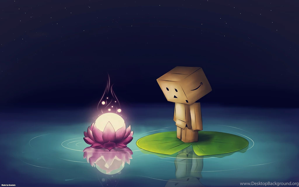Download The Lilly Pad Danbo Wallpaper, Lilly Pad Danbo iPhone ...