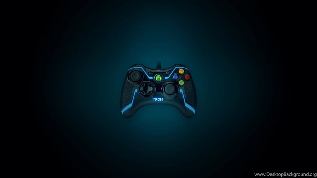 Download Wallpapers Xbox, Game Pad, The Throne, Tron, Style, Neon ...