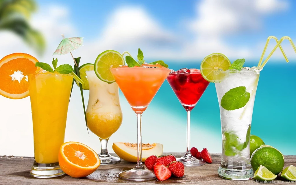 Wallpapers Cocktails Fresh Beach Hd Widescreen 1920x1200