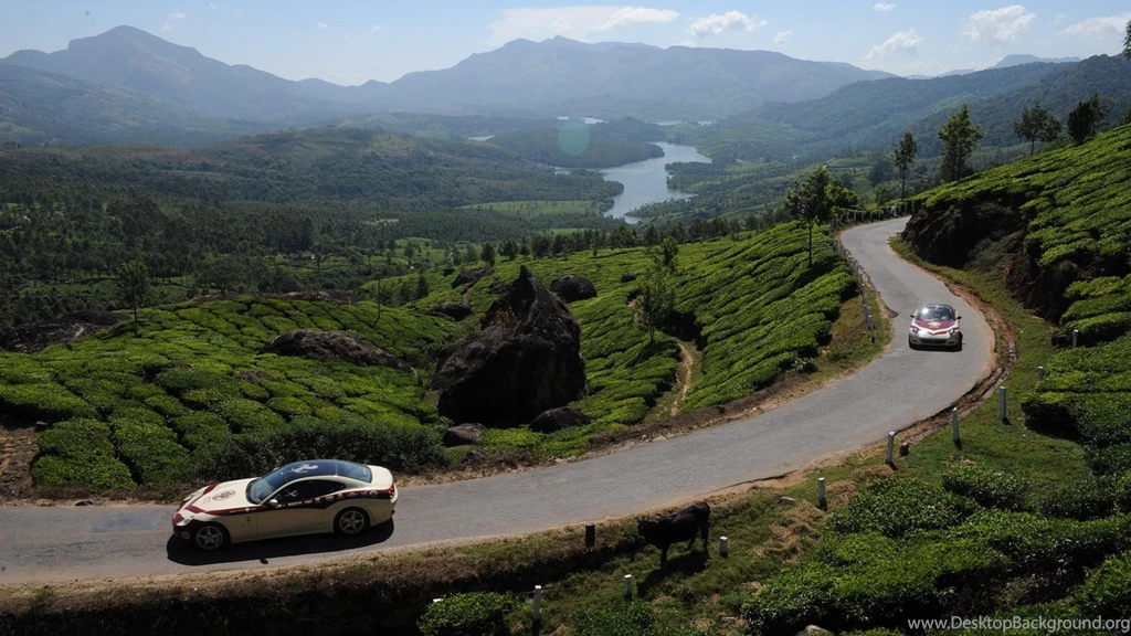 Ferrari India Tour Landscape Wide HD Wallpapers Wallpapers   (