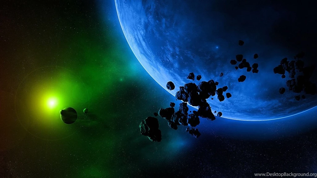 Green Light And Blue Planet Wallpapers