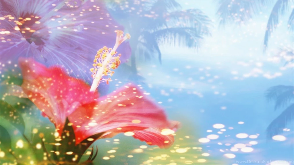 Fantasy CG Backgrounds Flower Wallpapers