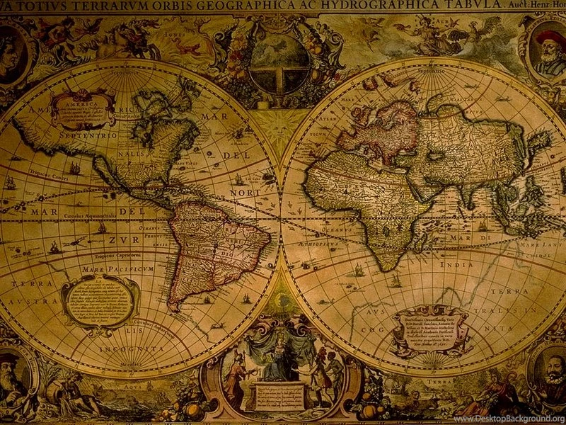 Ancient Map ANCIENT WORLD MAP – Abstract 3D And CG HD Desktop ...