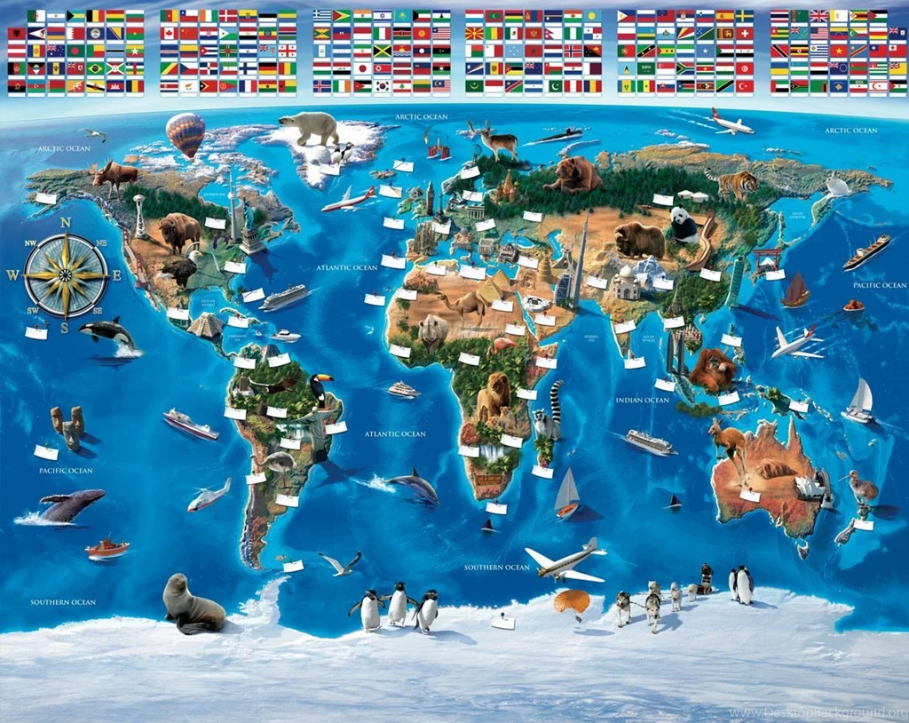 Map of the world wallpaper mural [2] 64 p.jpg