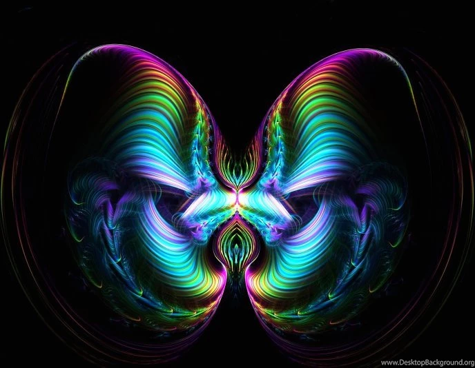Abstract Butterfly Digital Art Design