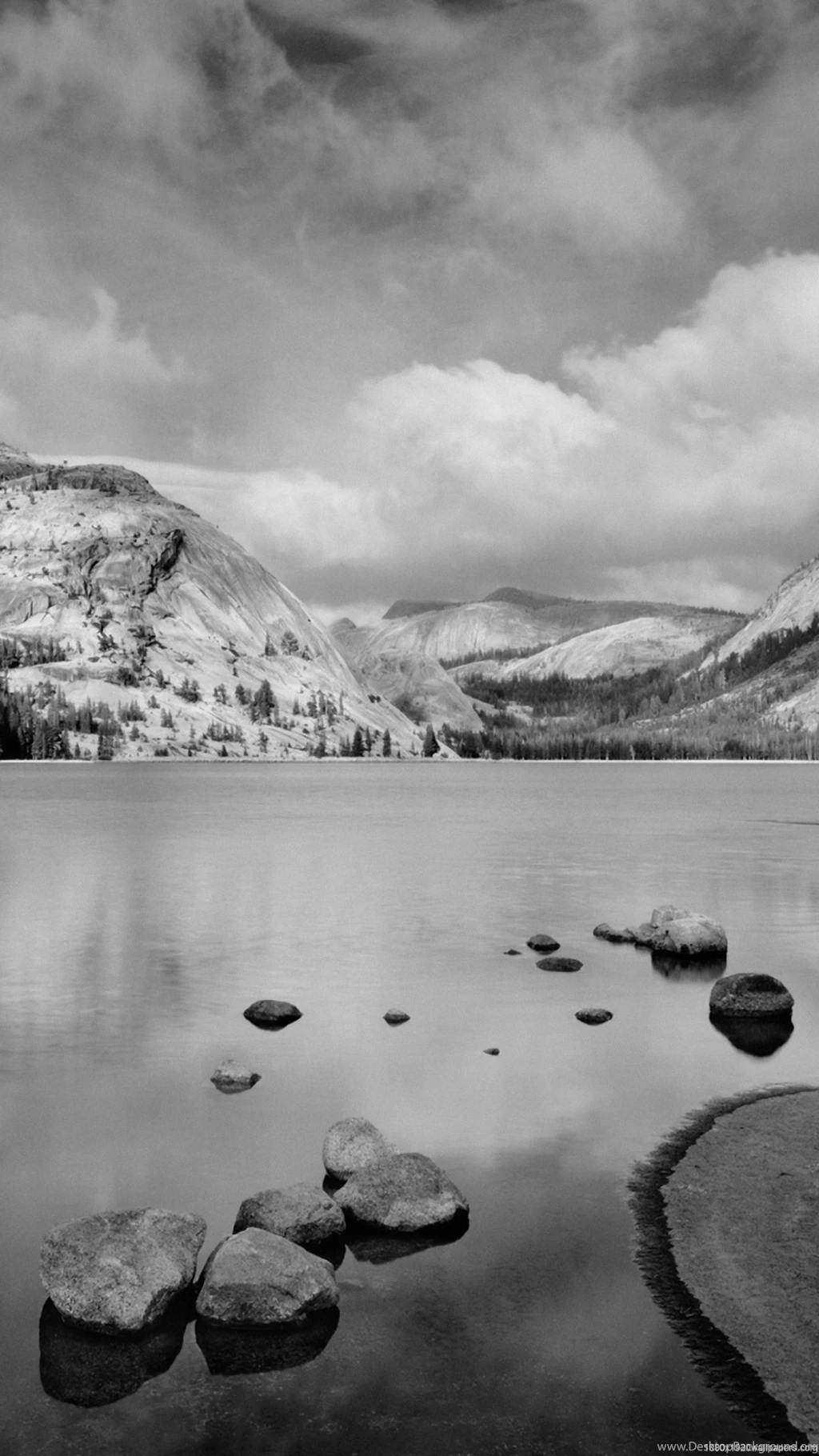 1080x1920 Black And White Mountains Wallpapers HD