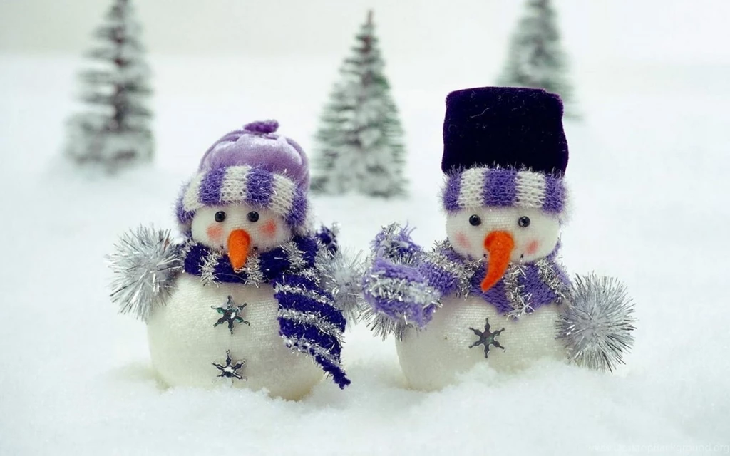 Snowmen Steam Trees Wallpapers 1440x900 600076