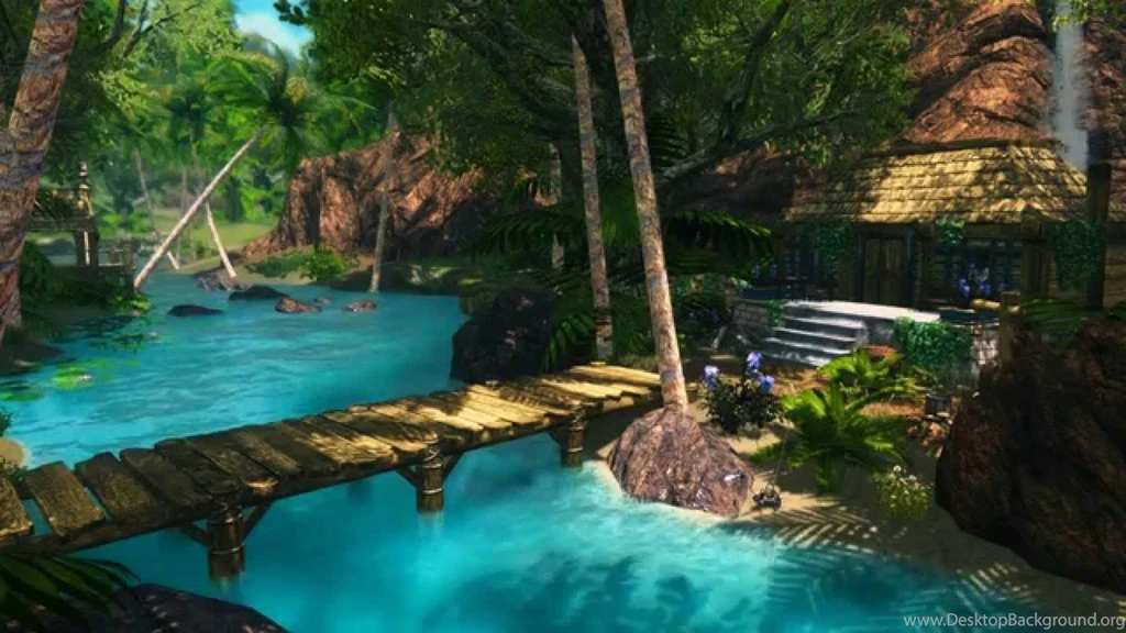 Animated Desktop Wallpapers   Tropical Skyrim 2   Home Sweet Home ...