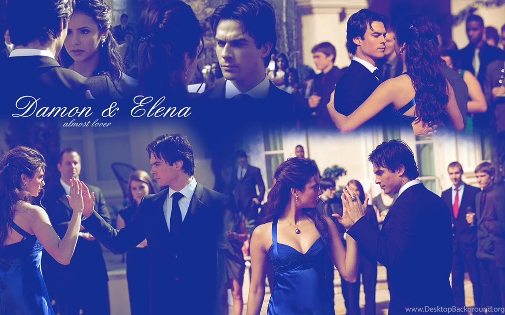 Damon And Elena The Vampire Diaries TV Show Desktop Wallpapers