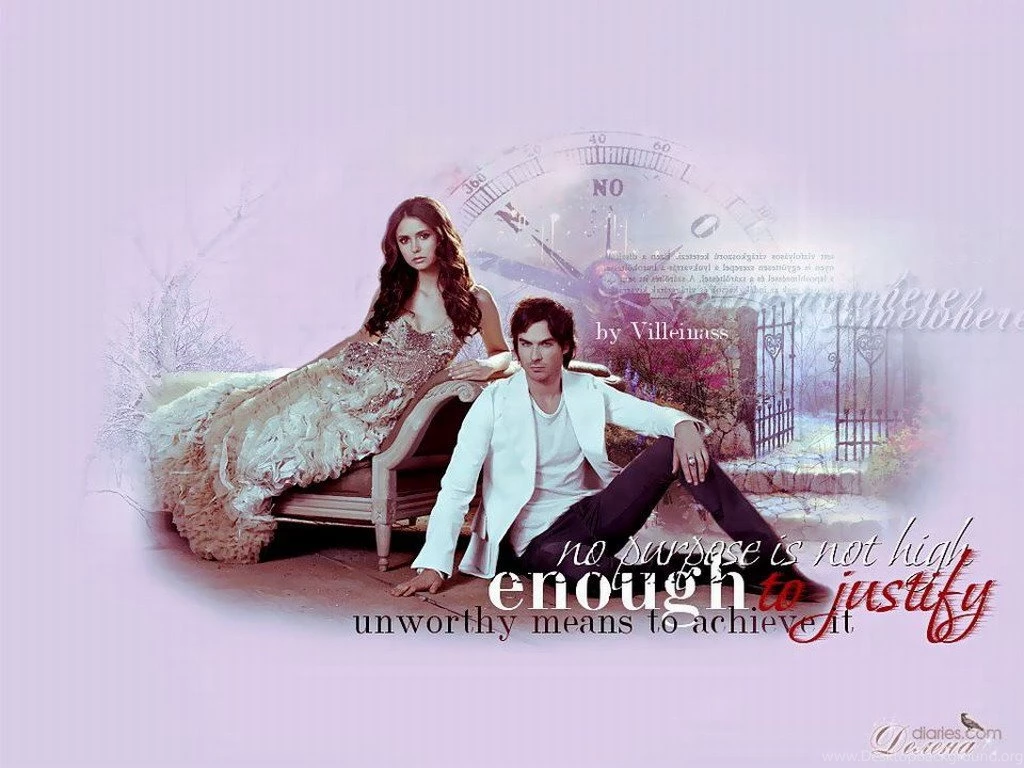 Damon & Elena   The Vampire Diaries Wallpapers (32530429)   Fanpop