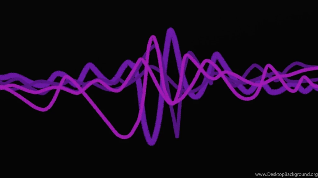Purple Artwork Sound Wave Wallpapers