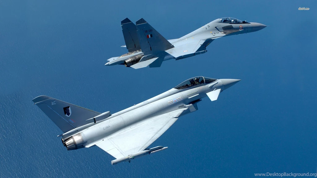 9003 Sukhoi Su 30mki And Eurofighter Typhoon 1920x1080 Aircraft ...