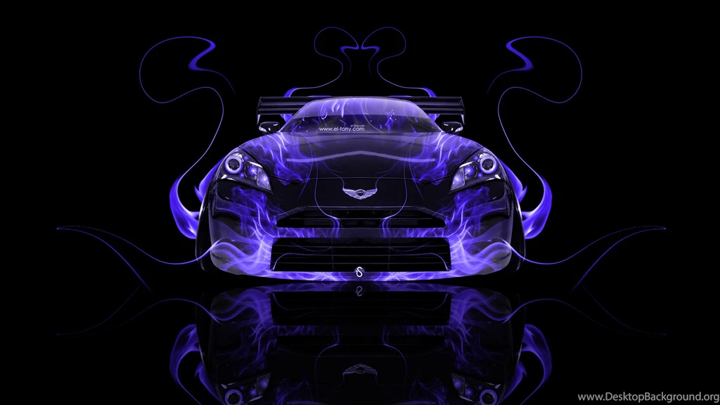 Hyundai Genesis Coupe Front Fire Car 2014 « El Tony