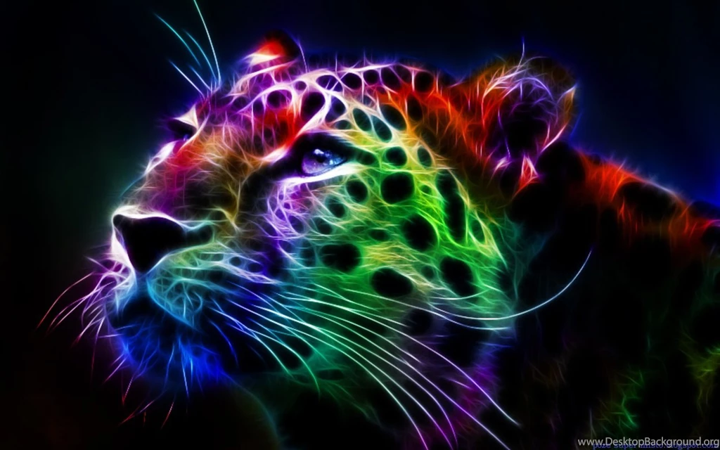 Wallpapers Weed Fractal Art Leopard 1280x800