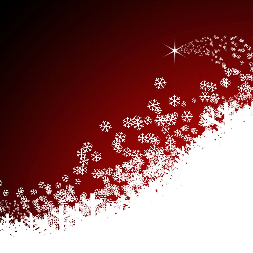 Christmas Red White Snow Ipad Wallpapers 1024 X 1024  Ipadground ...