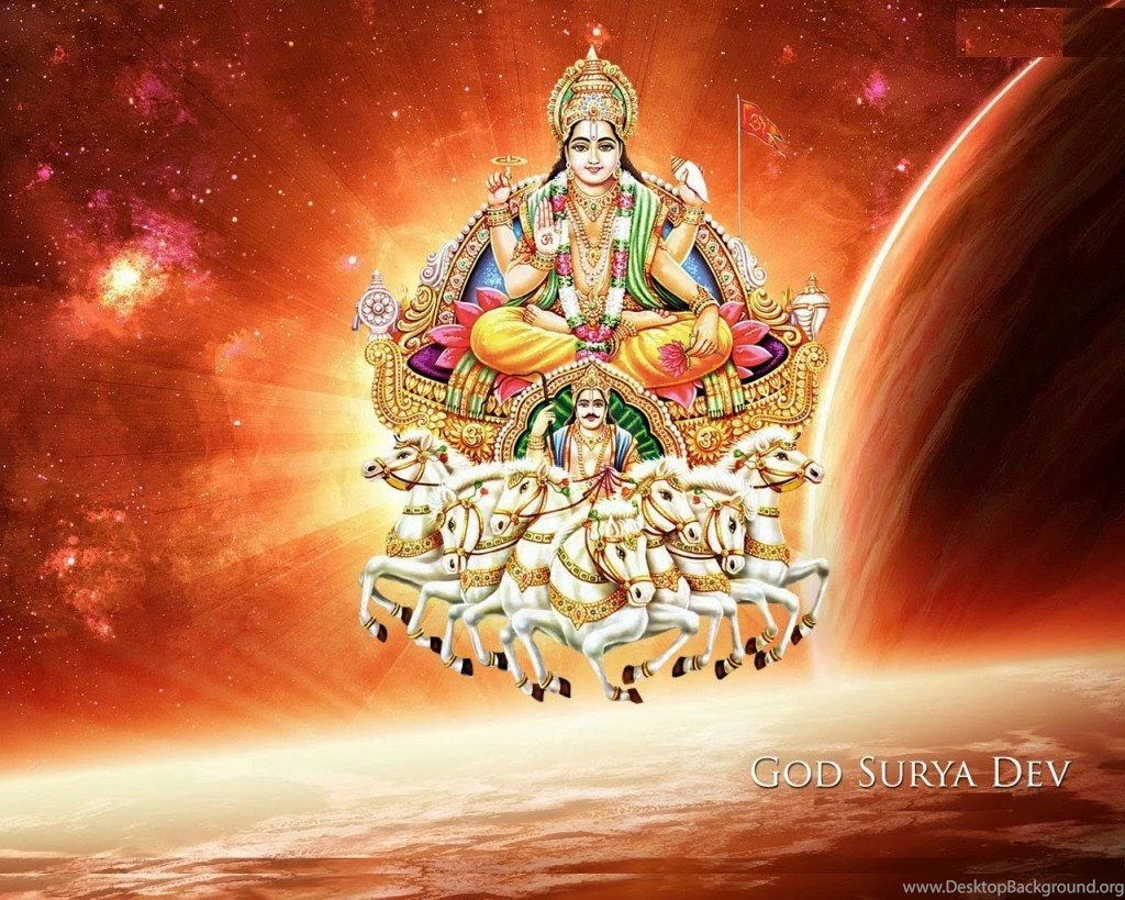 Hindu God Surya Desktop Size HD Wallpapers