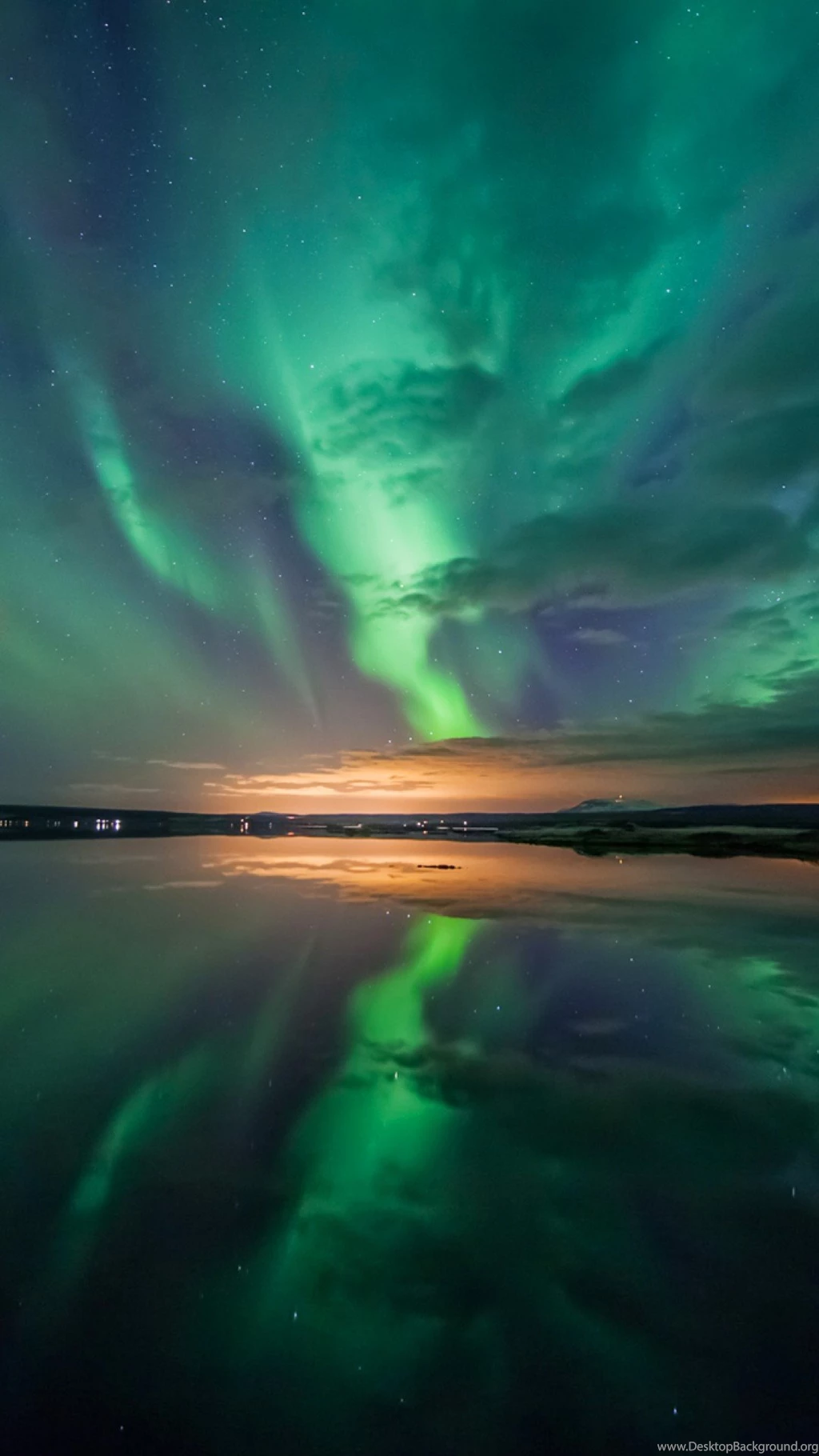 Aurora Over Lake iPhone 6 Plus Wallpapers Wallpapers Style