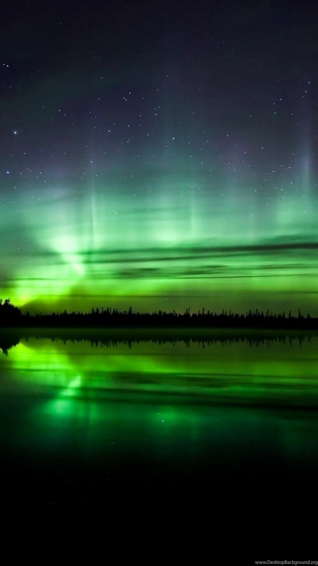 Green Blue Aurora iPhone Wallpapers