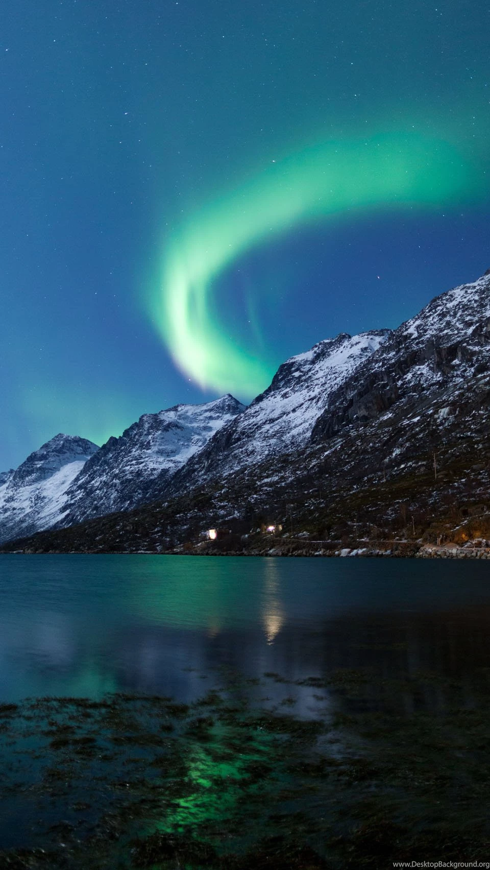 iPhone 6s Aurora Lake Mountain Wallpapers HD • IPhones Wallpapers