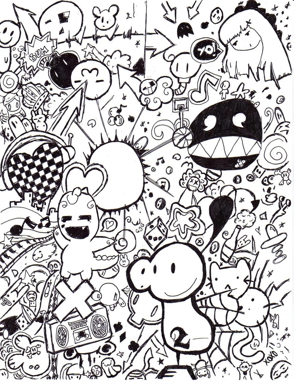 Doodle Art Posters Wallpapers Desktop Background