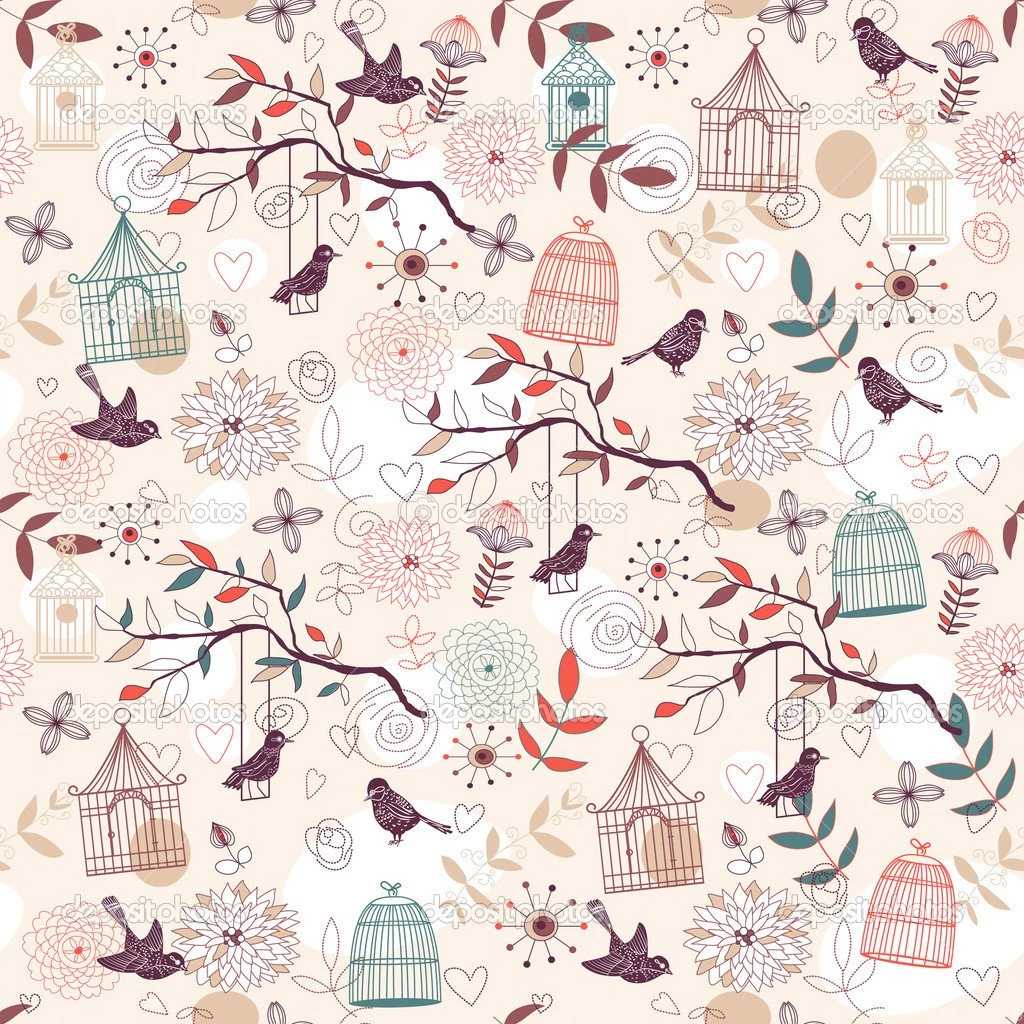 Bird Pattern Wallpapers   Desktop Backgrounds
