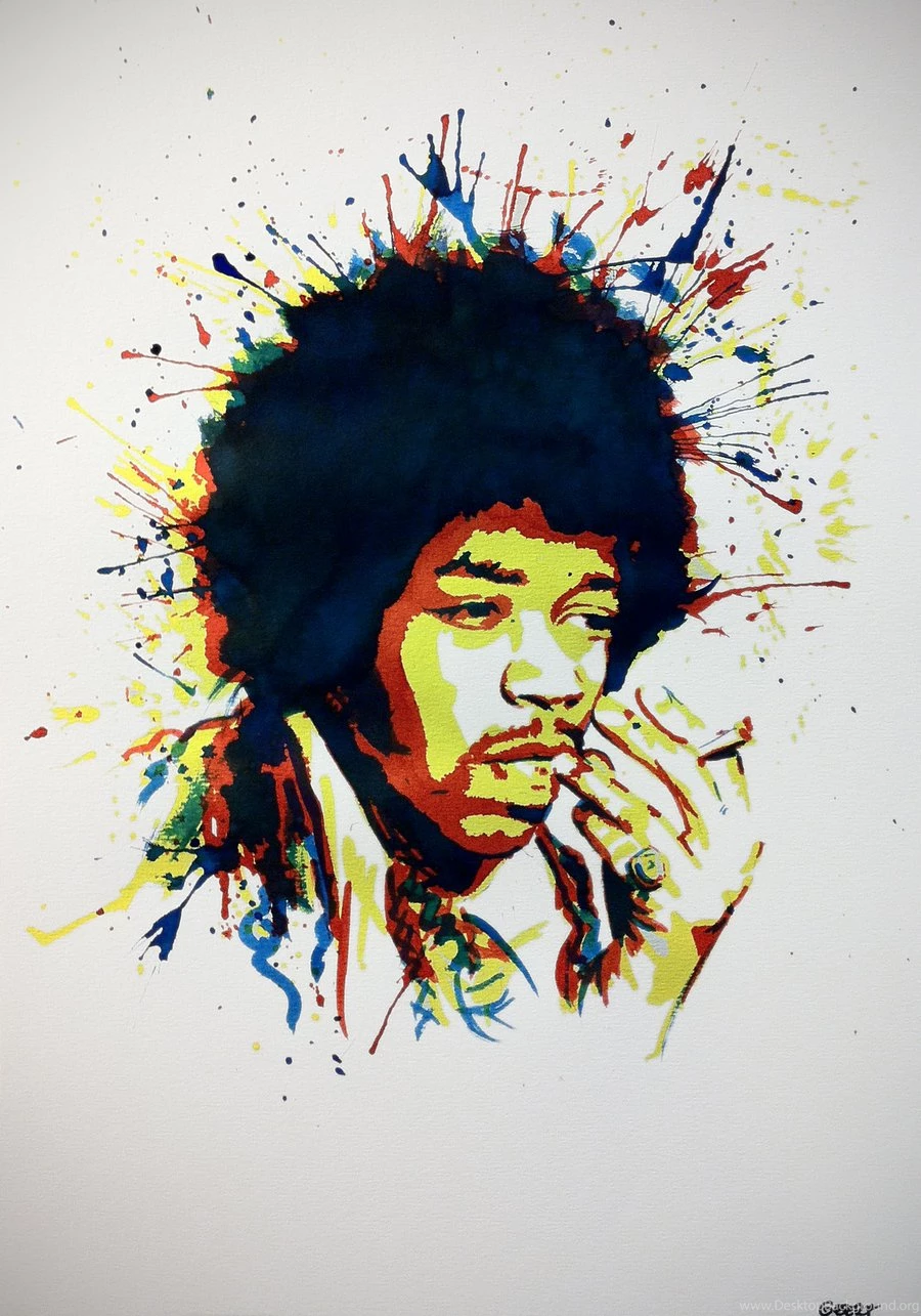 Jimi Hendrix Portrait (ecoline) By Geertvanleeuwen On DeviantArt