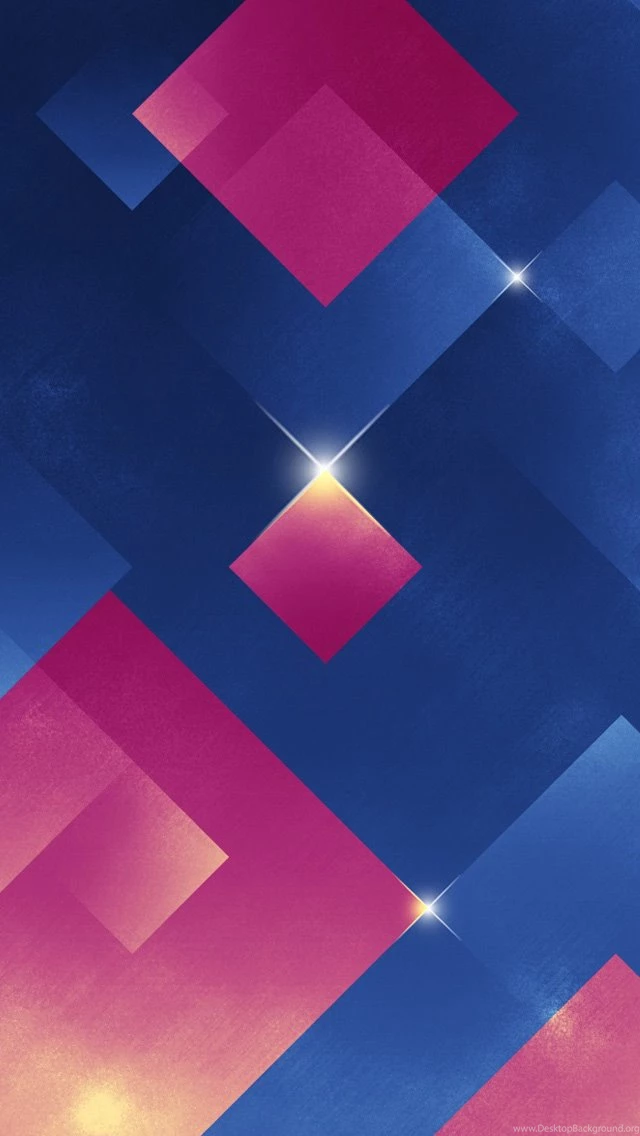 iPhone 5 Wallpapers HD The 3D Blue, Pink, Light emitting Body ...