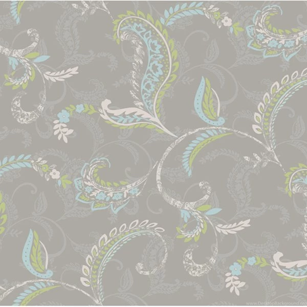 CHR11692 Grey Paisley Scroll   Riley   Christel Wallpapers By ...