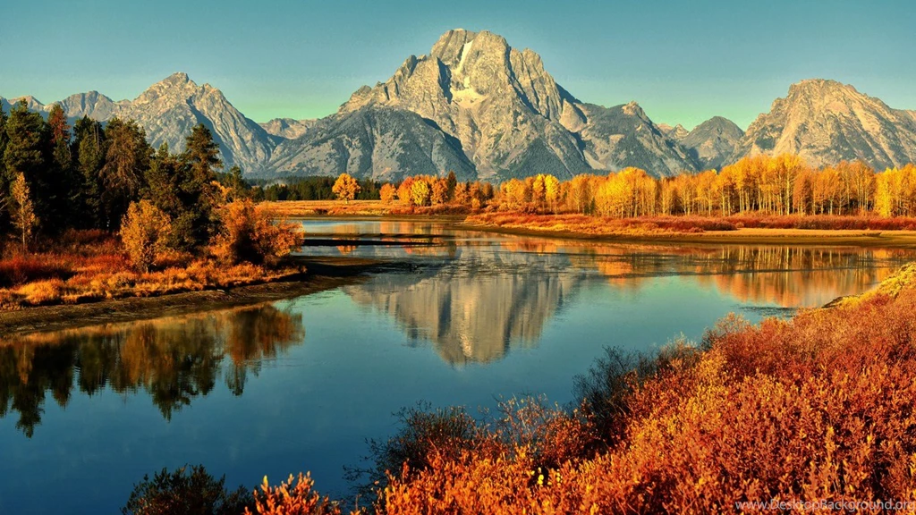 Download Desktop Wallpapers Mountains Autumn Trees