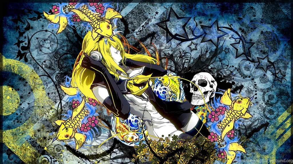 Download Wallpapers 3840x2160 Drawing, Skeleton, Bright, Girl ...