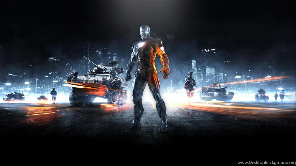 Iron Man Tony Stark Battlefield 3 Wallpapers