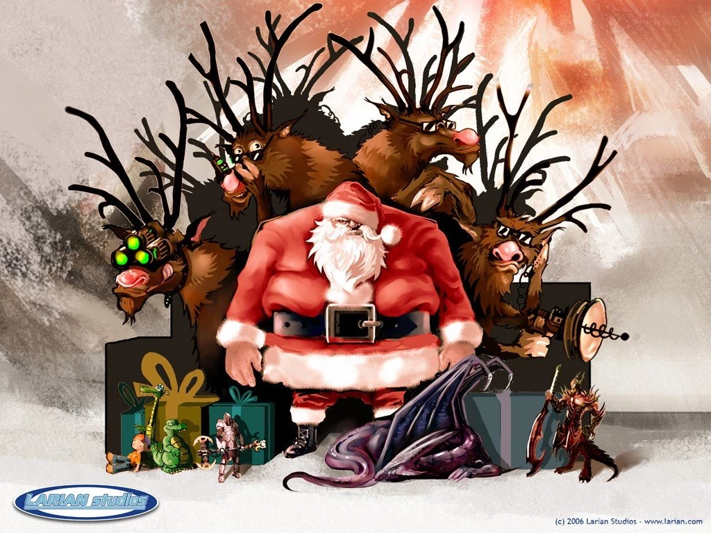 My Free Wallpapers   Games Wallpapers : Larian Studios   Bad Mean Santa