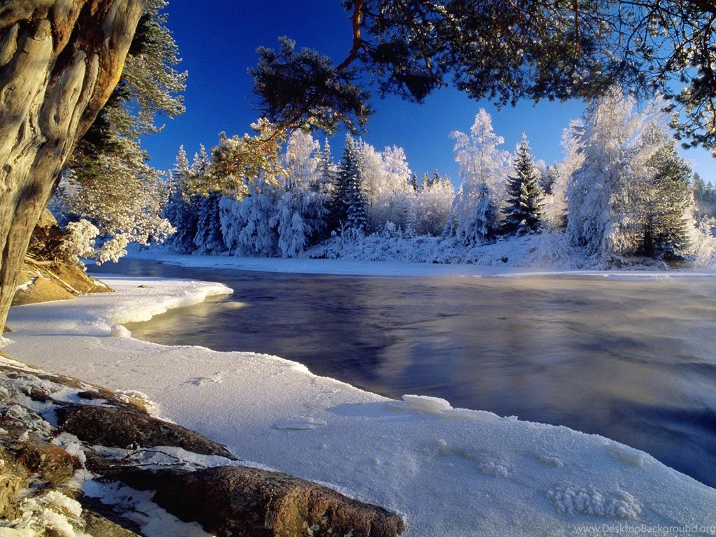 Desktop Wallpapers · Gallery · Nature · Winter Wallpapers River ...