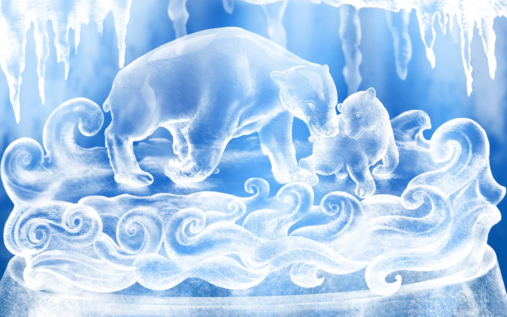 Ice, Figures, Wallpapers, Nature, Winter (